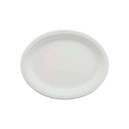 CHINET HUHVESPER, Classic Paper Platters, 9 3/4in x 12 1/2in, White, 500/Carton HUH VESPER